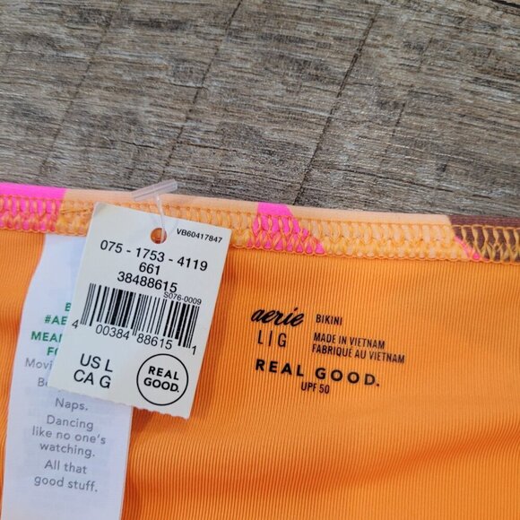 NWT AERIE | Full Coverage Bikini Swim Bottom | Sz. L - Picture 4 of 7